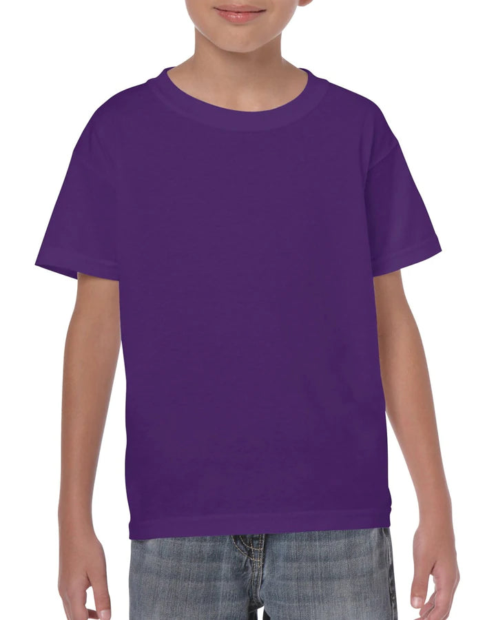 Gildan Men's Heavy Taped Neck Comfort Jersey T-Shirt, 2-Pack  2XL-Black-Violet