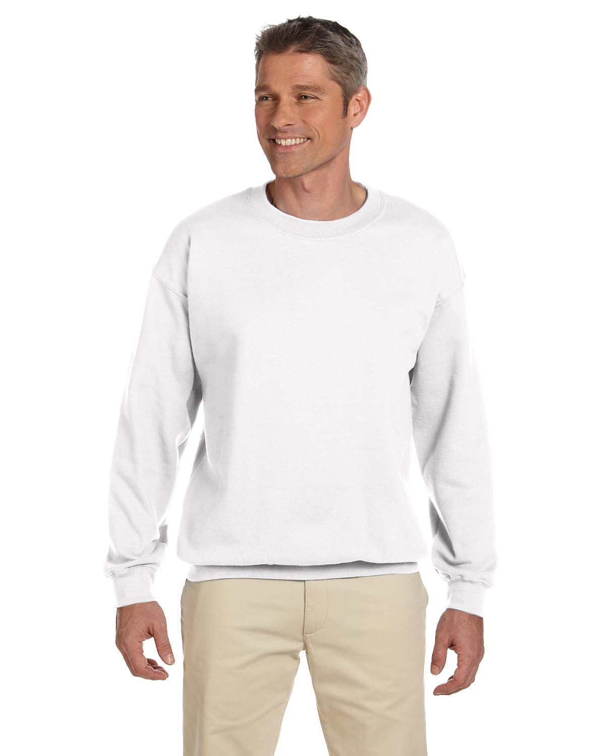 Gildan 18000 Heavy Blend Crewneck Sweatshirt - White